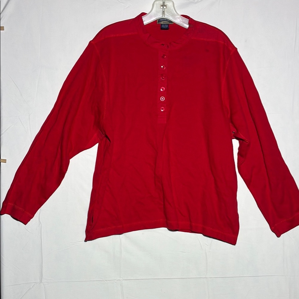Shaver Lake casuals Red Thermal with riveted armpit vents.